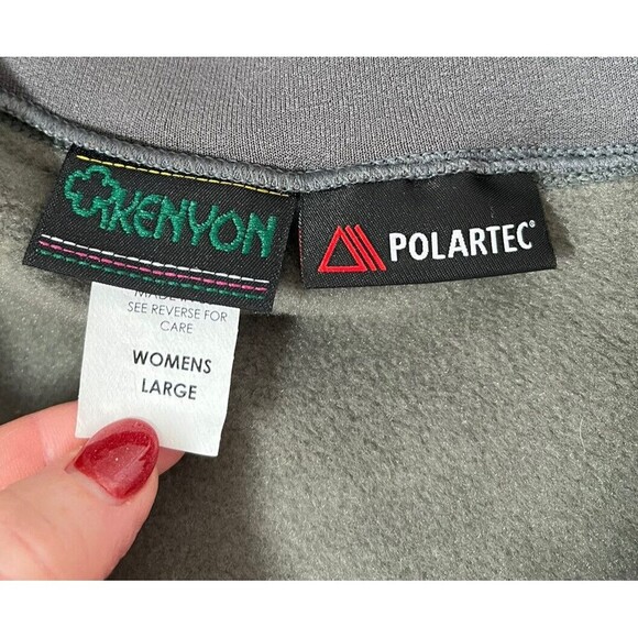 Kenyon Women's L 1/4 Zip Polartec Pullover - Gray - Picture 7 of 7